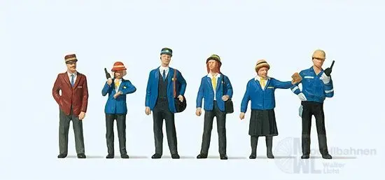 Preiser 10213 - Niederländisches Bahnpersonal H0 1:87