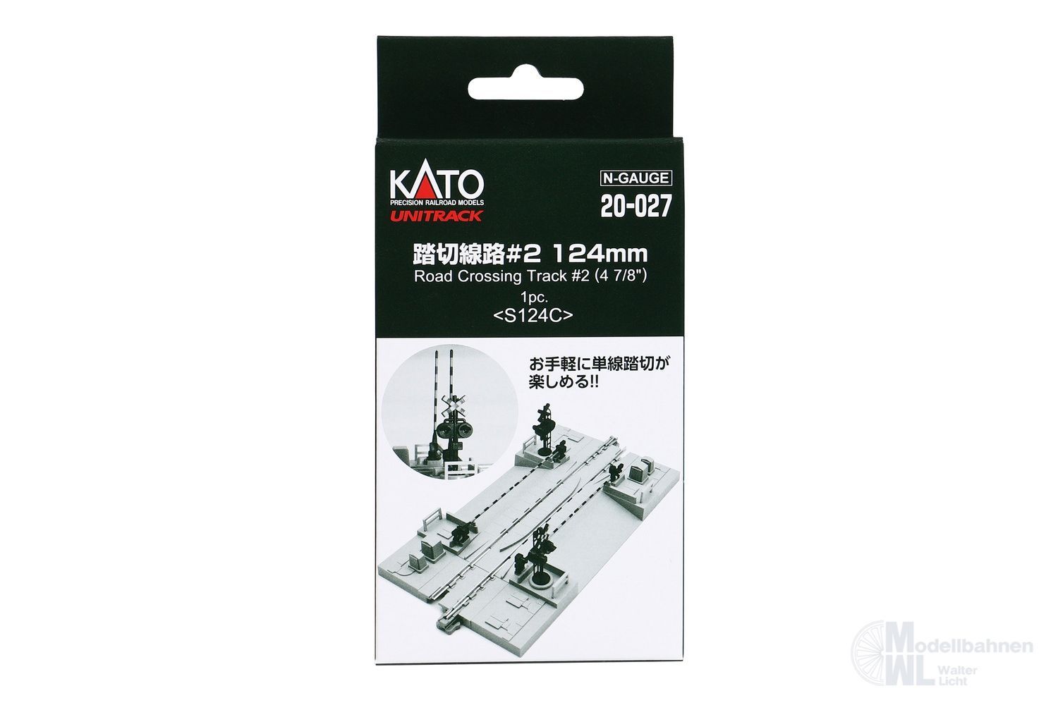 Kato 20-027 - Beschrankter Bahnübergang 124mm japanische Ausführung N 1:160 Kato 20-027 - Beschrankter Bahnübergang 124mm japanische Ausführung N 1:160