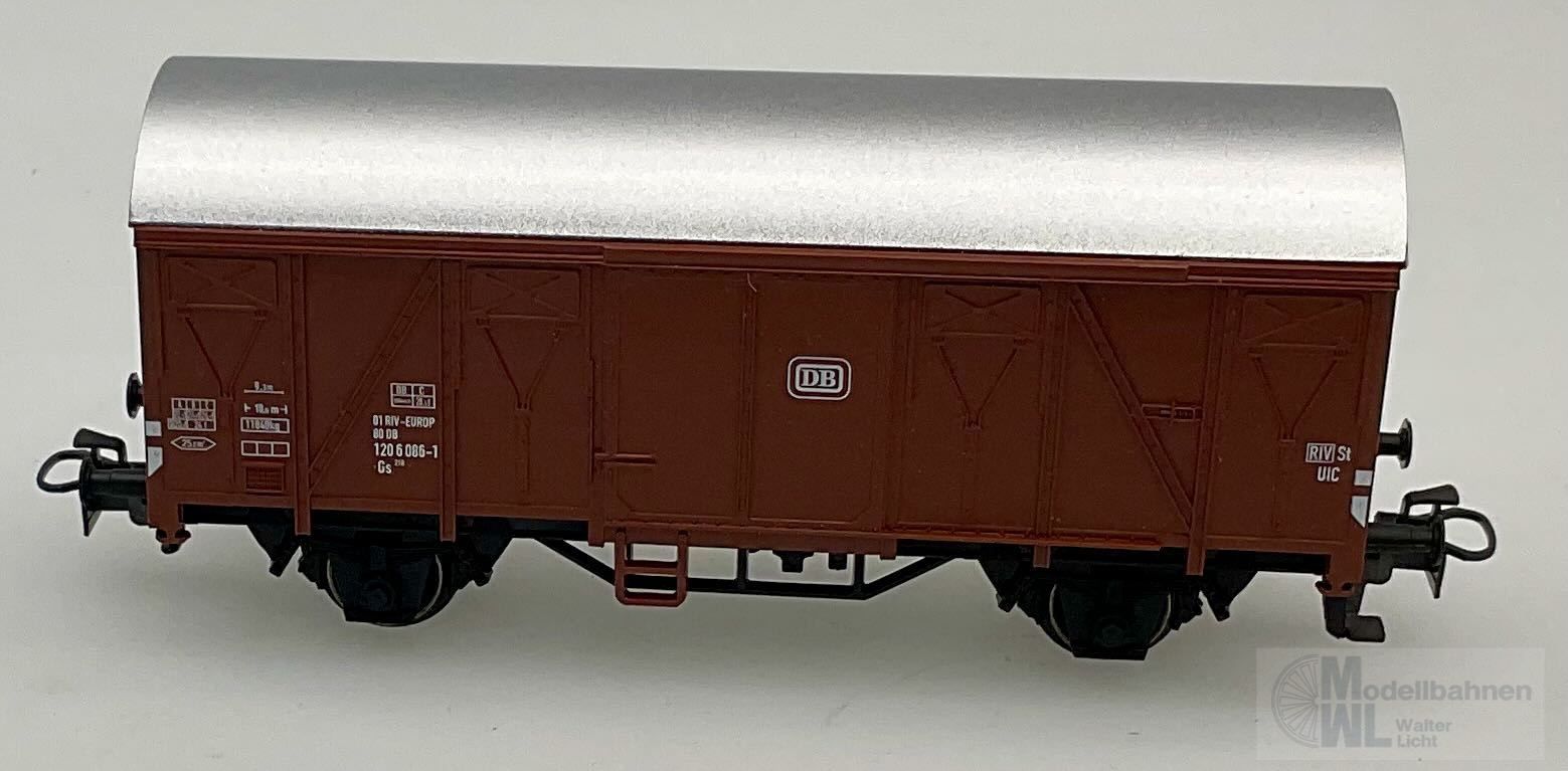 Märklin 29537 - MÄRKLIN - Güterwagen ged. DB Ep.III 2-achs H0/WS