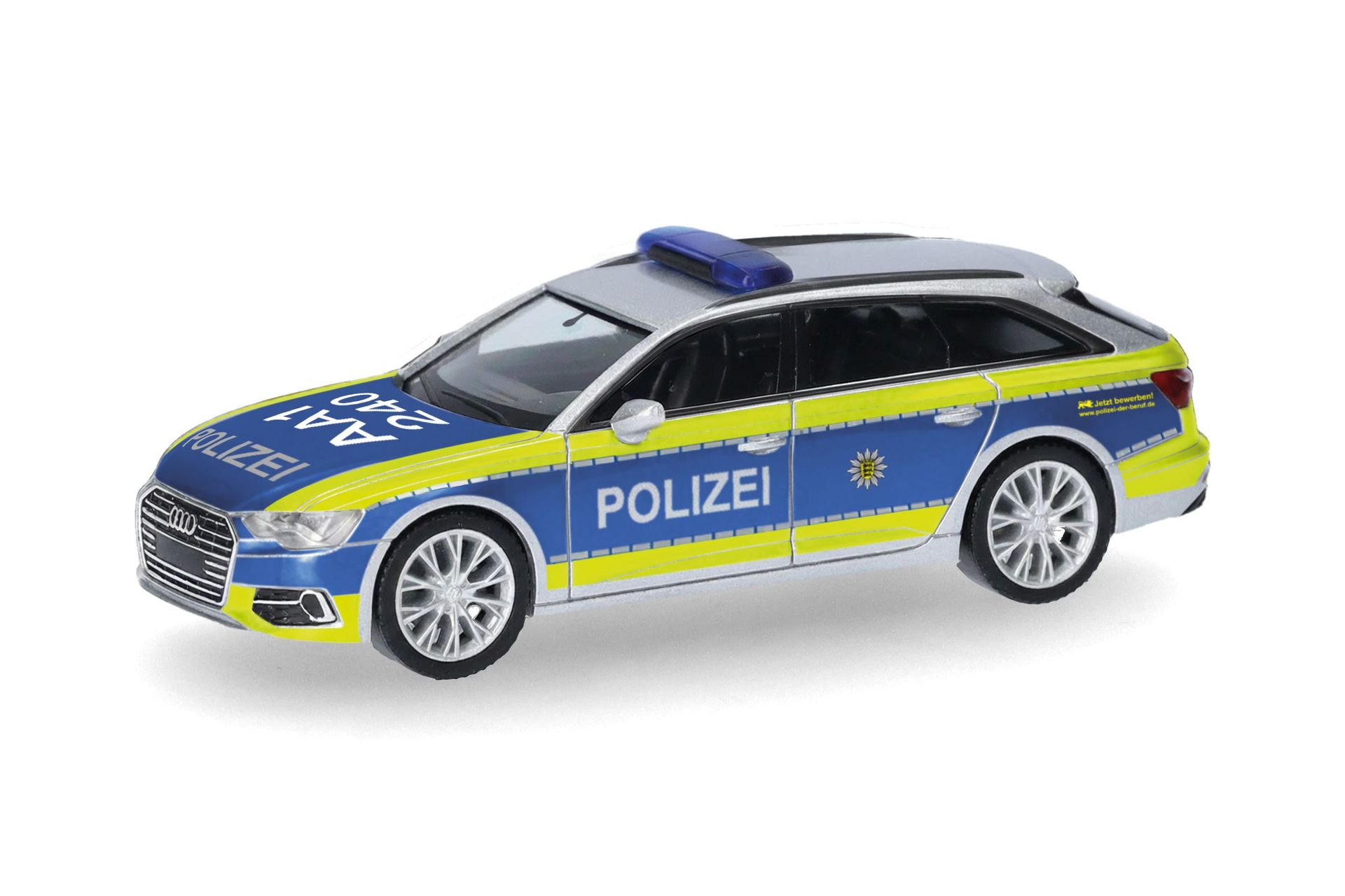 Herpa 099271 - Audi A6 Avant Polizei Baden-Württemberg H0 1:87