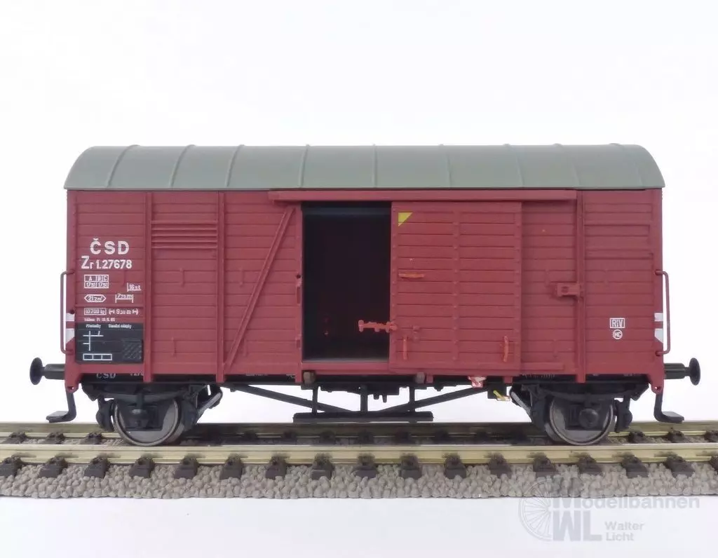 Exact Train 24000 - Güterwagen gedeckt CSD Ep.III Oppeln Blechdach H0/GL