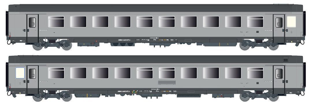 LS Models 40996 - Personenwagen Set SNCF Ep.V VTU A10rtu 2.tlg. H0/GL