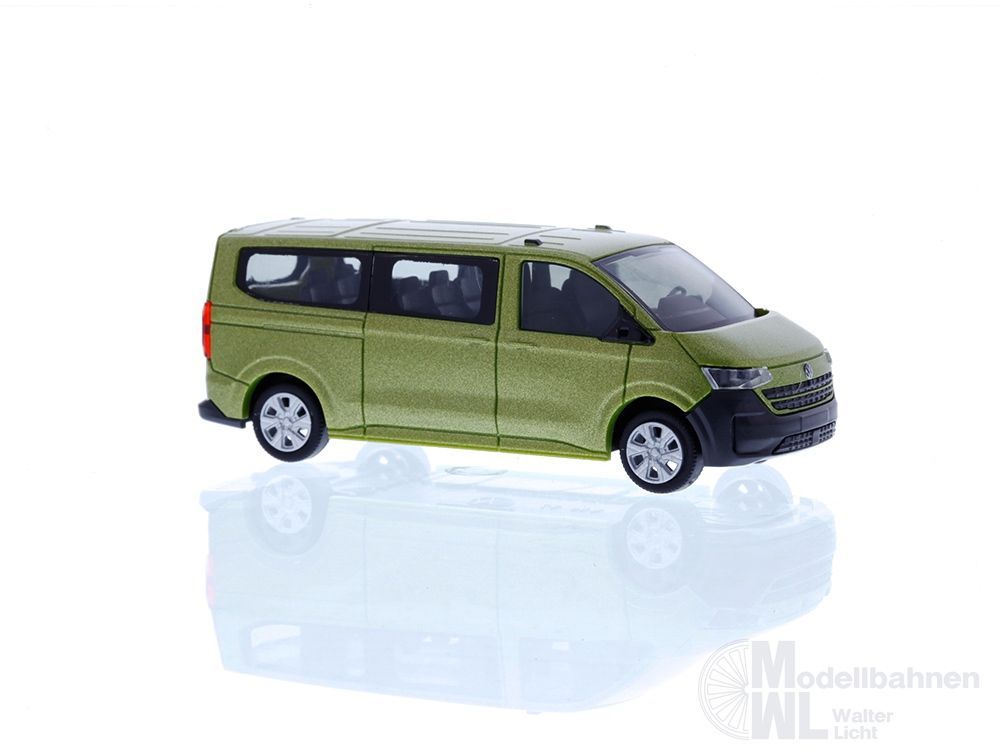 Rietze 11721 - Volkswagen Transporter T7 Bus LR FD warm green metallic H0 1:87
