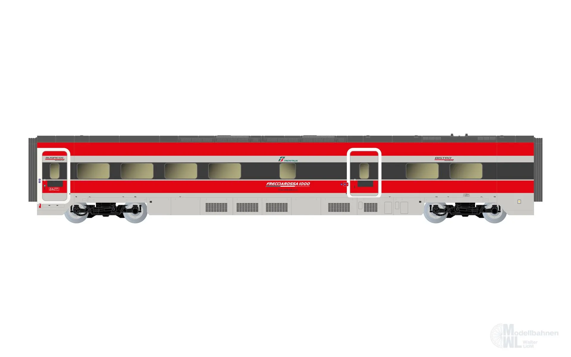 Arnold 3514 - Ergänzungswagen Set ETR 1000 FS Ep.VI Le plaisir 4.tlg. N 1:160