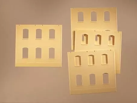 Auhagen 80614 - Wände 2324F gelb H0 1:87