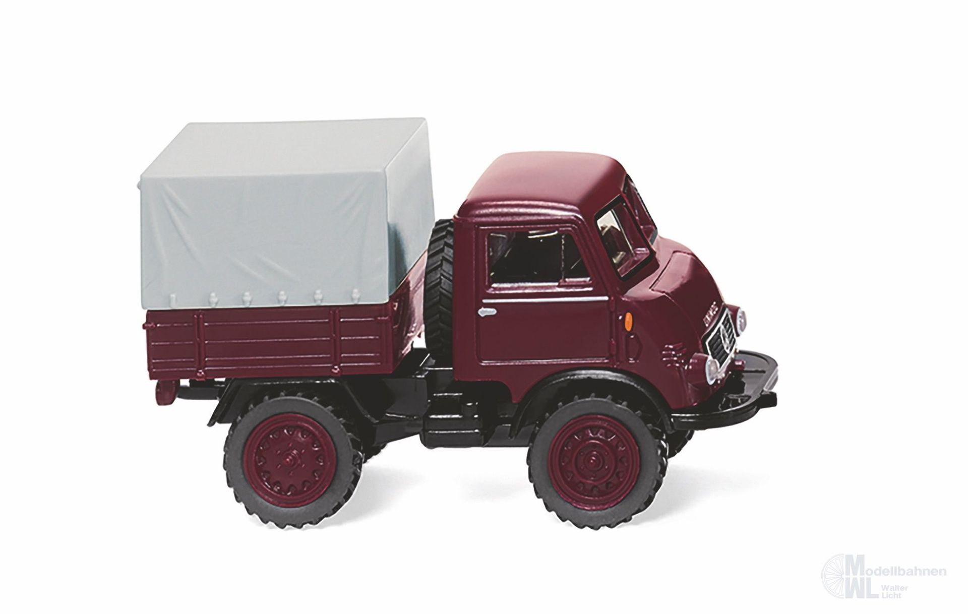 Wiking 036805 - Unimog U 402 - weinrot H0 1:87