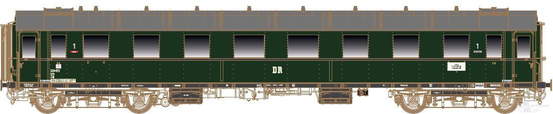 Lenz 41250-07 - Schnellzugwagen DR Ep.III D28 A4üe 1.Kl. Spur 0