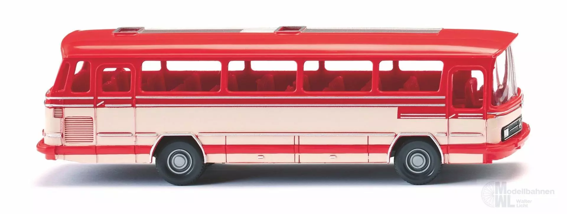 Wiking 070902 - Mercedes-Benz O 302 Reisebus verkehrsrot H0 1:87
