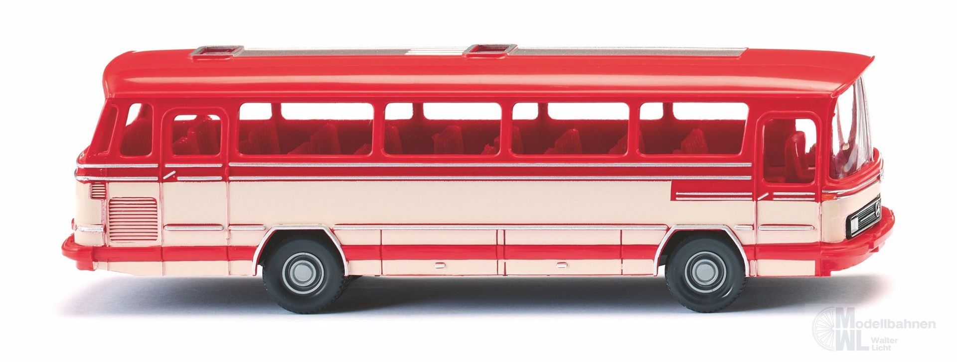 Wiking 070902 - Mercedes-Benz O 302 Reisebus verkehrsrot H0 1:87