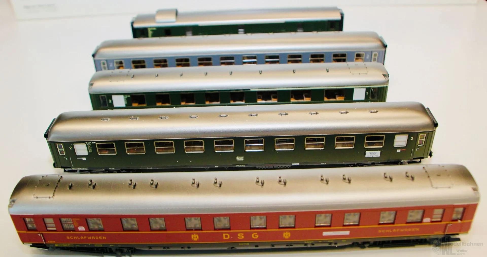 Märklin 42941 - MÄRKLIN - Personenwagen Set DB/FS Ep.III Riviera Express 5.tlg. H0/WS