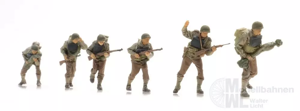 ARTITEC b.v. 5720015 - US D-Day Infanterie stürmt den Strand (6x) Fertigmodell 1:72
