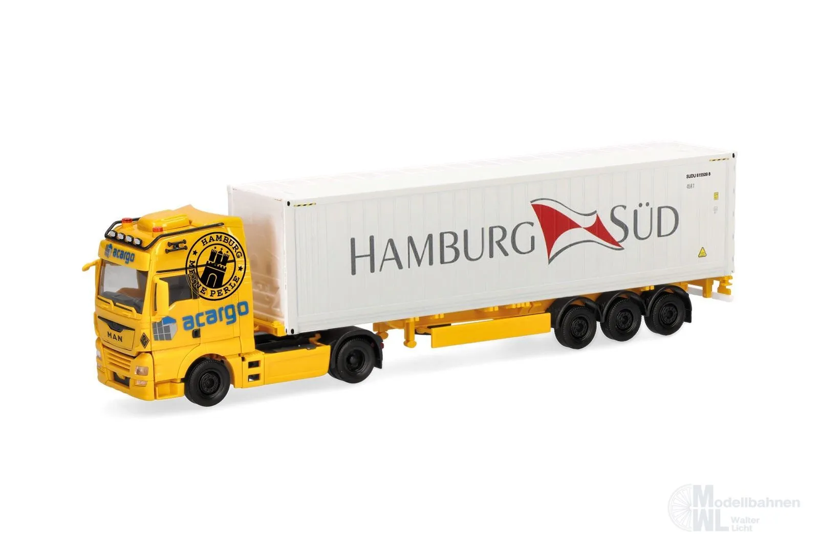 Herpa 321969 - MAN TGX XXL Euro6c Container-Sattelzug H0 1:87