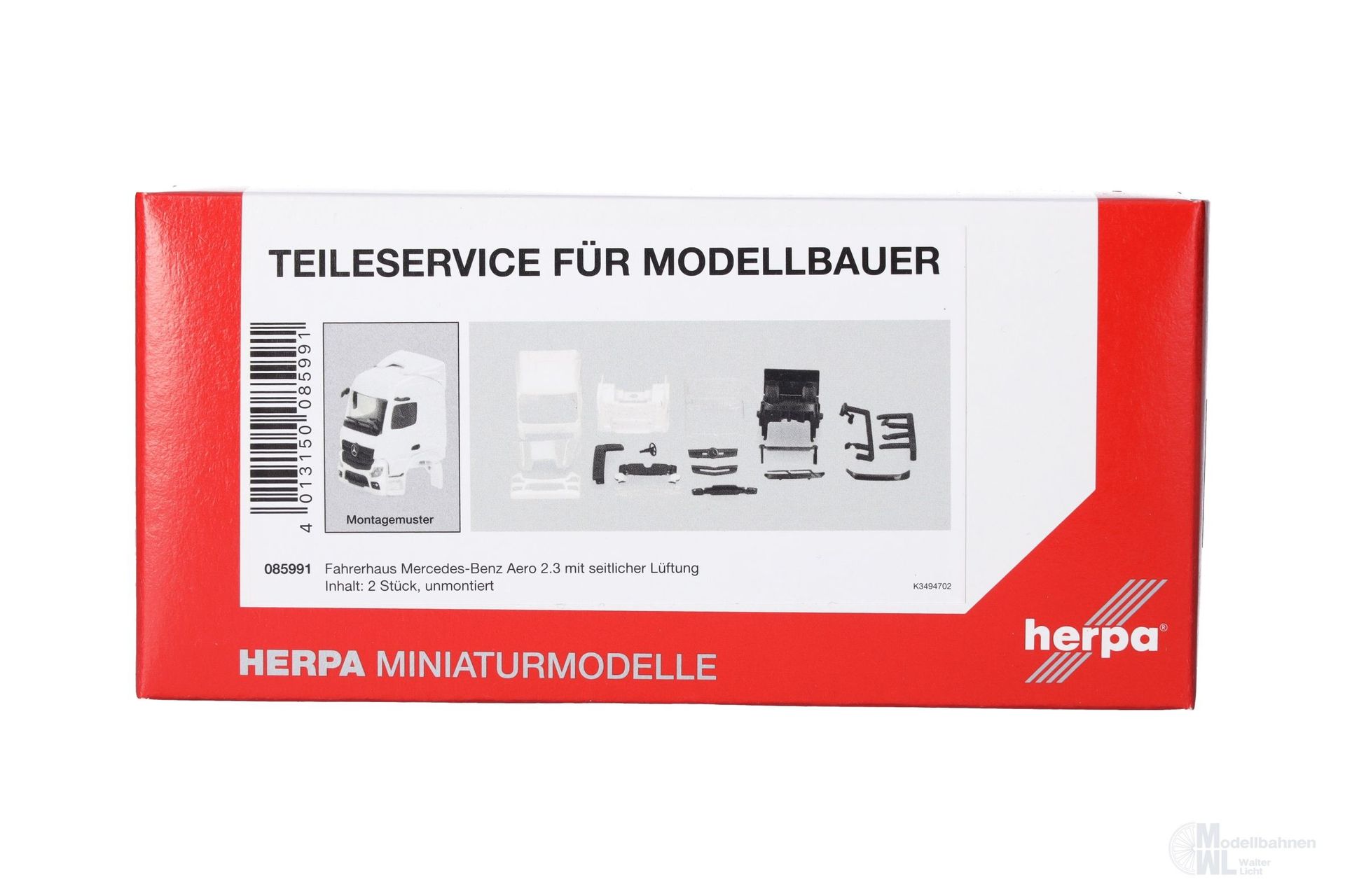Herpa 085991 - TS FH Mercedes-Benz Actros Streamspace mit seitlicher Lüftung H0 1:87