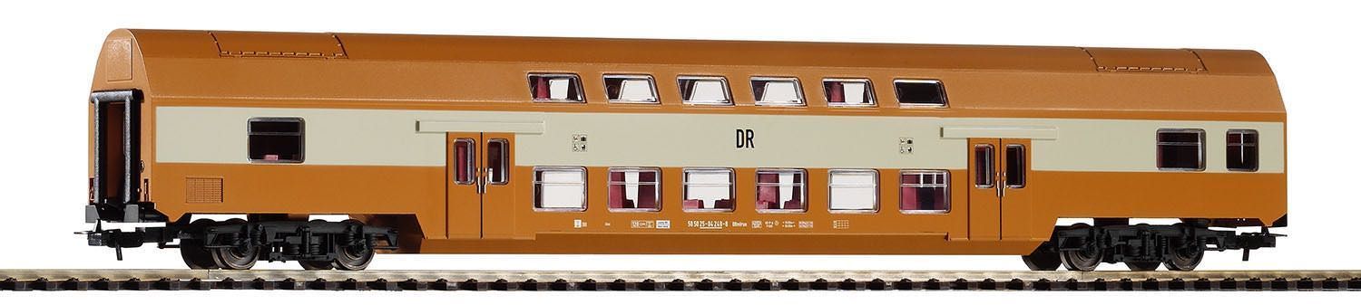 Piko 57622 - Doppelstockwagen DR Ep.IV DBmtrue braun H0/GL