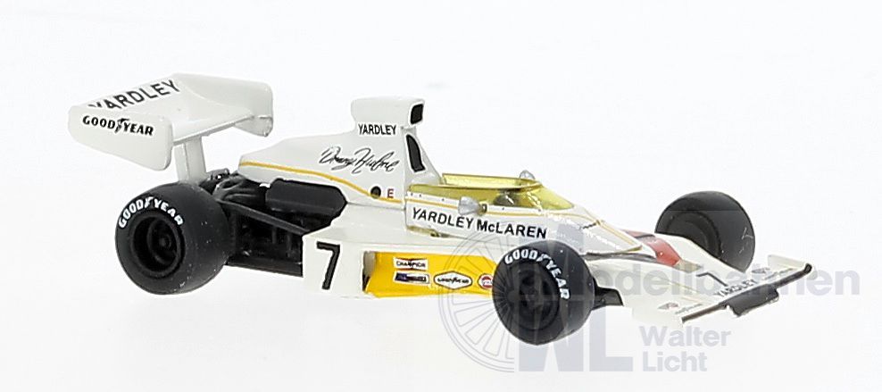 Brekina 22954 - McLaren M23 7 Yardley von Denni Hulme Saison 1973 H0 1:87