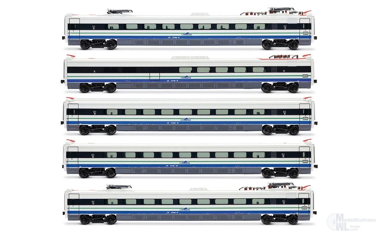 Rivarossi 3025 - Ergänzungswagen Set zu 2963/2963S 5.tlg. H0/GL