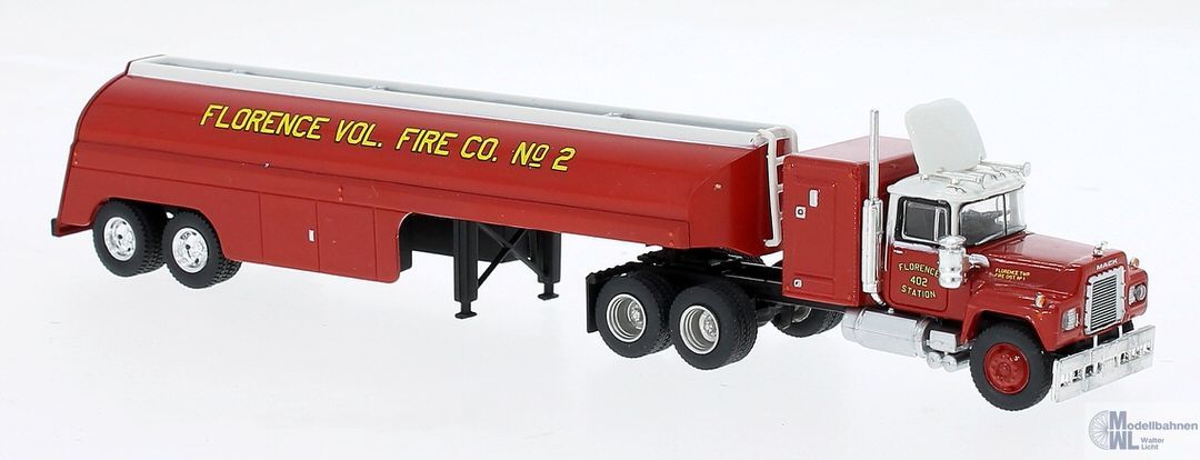 Brekina 85812 - Mack RS Fire Car Florence H0 1:87 Brekina 85812 - Mack RS Fire Car Florence H0 1:87
