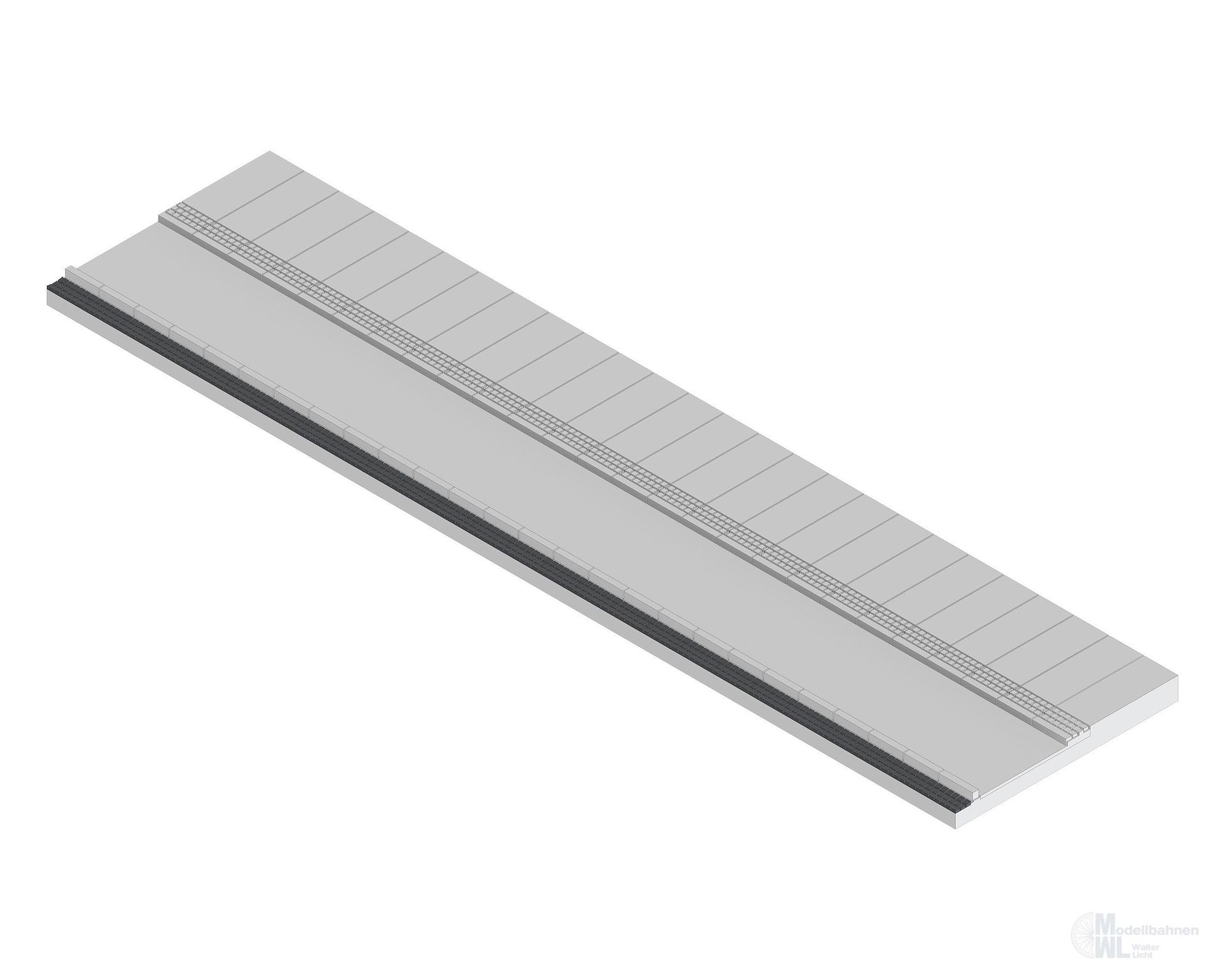 Vollmer 48254 - Gehweg mit Bordstein für Seitenstreifen aus Steinkunst H0 1:87 Vollmer 48254 - Gehweg mit Bordstein für Seitenstreifen aus Steinkunst H0 1:87