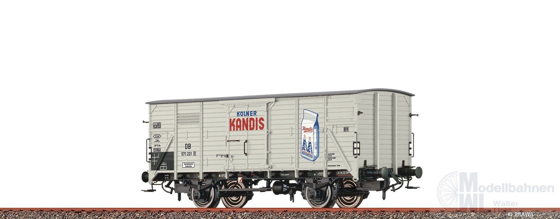 Brawa 50962 - Güterwagen ged. DB Ep.III Kölner Kandis G10 H0/GL Brawa 50962 - Güterwagen ged. DB Ep.III Kölner Kandis G10 H0/GL