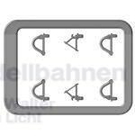 Liliput 939870 - Pufferbohlen-Steckteile Set lang