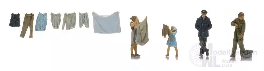 ARTITEC b.v. 5870163 - Binnenschifferfamilie Seidel 4 Figuren H0 1:87