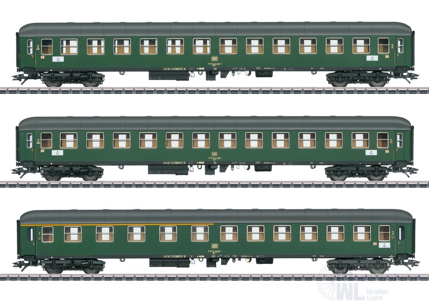 Märklin 43936 - Personenwagen Set DB Ep.IV 3.tlg. H0/WS