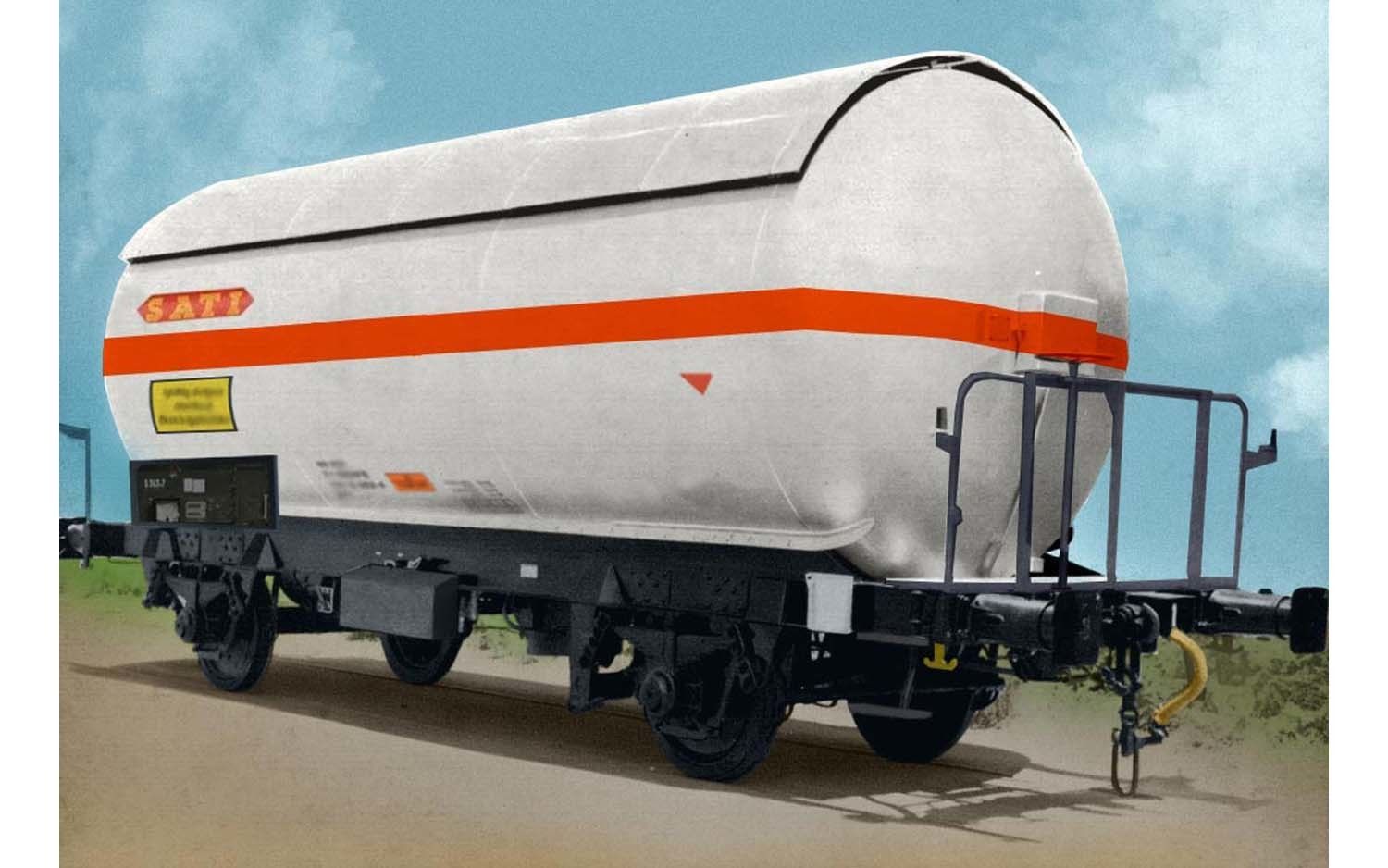 Arnold 6479 - Gaskesselwagen Set SNCF Ep.IV 2.tlg. SATI / UCB N 1:160
