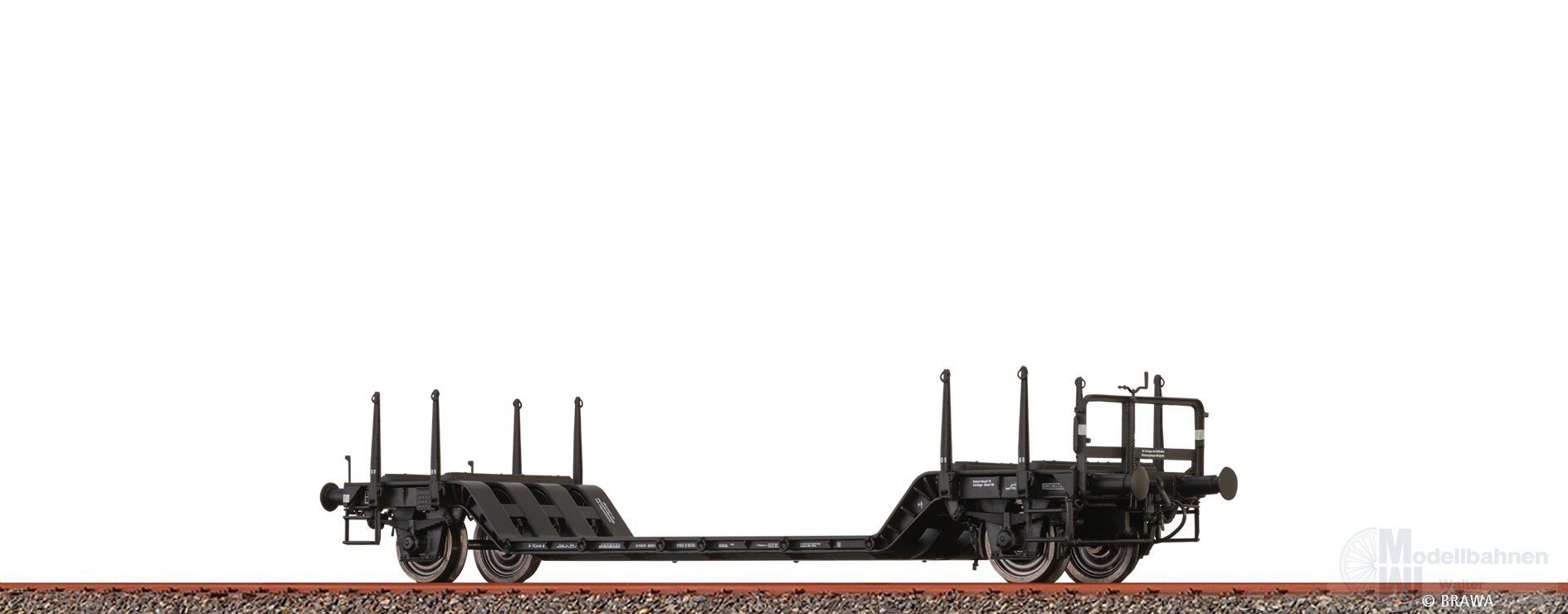 Brawa 50802 - Tiefladewagen DB Ep.V Uikk631 H0/GL Brawa 50802 - Tiefladewagen DB Ep.V Uikk631 H0/GL