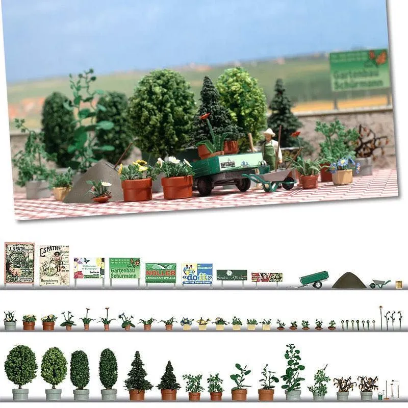 Busch 1211 - Pflanzenkübel - Set H0 1:87