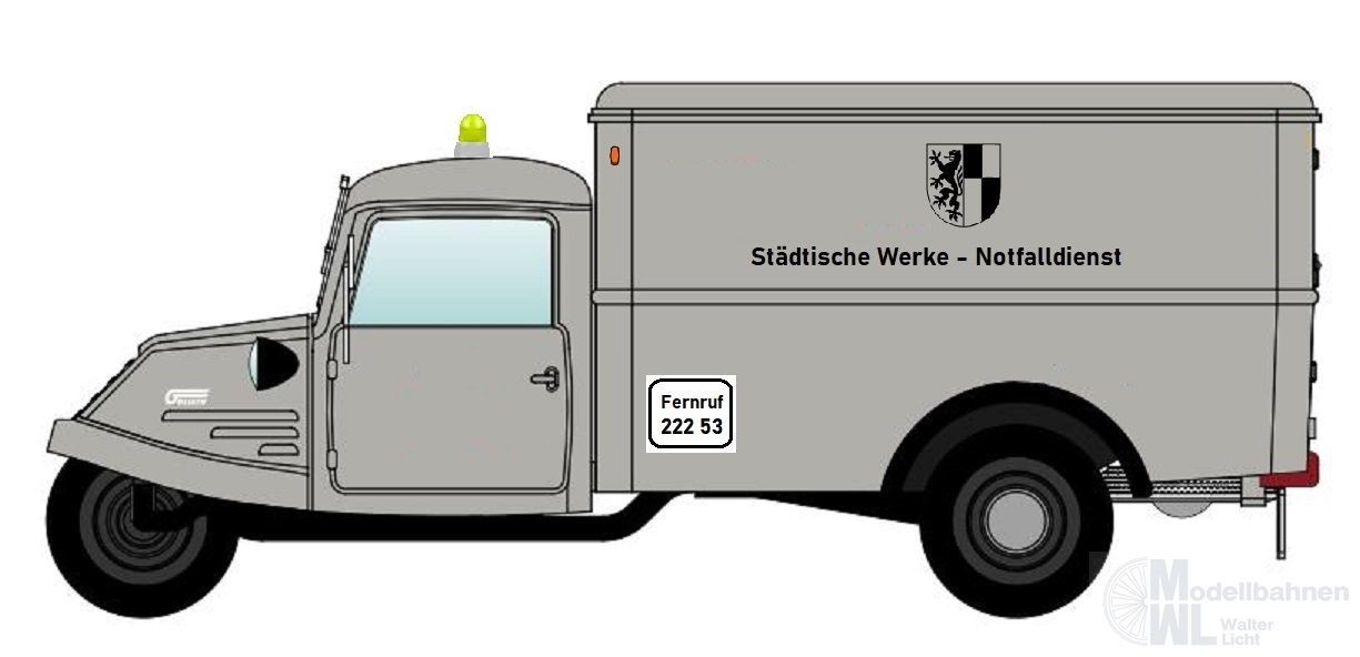 NPE NA88202 - Goliath GD 750 Kastenwagen Stadtwerke H0 1:87
