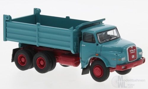 Brekina 78101 - MAN 26.280 DHAK türkis rot 1972 H0 1:87 Brekina 78101 - MAN 26.280 DHAK türkis rot 1972 H0 1:87