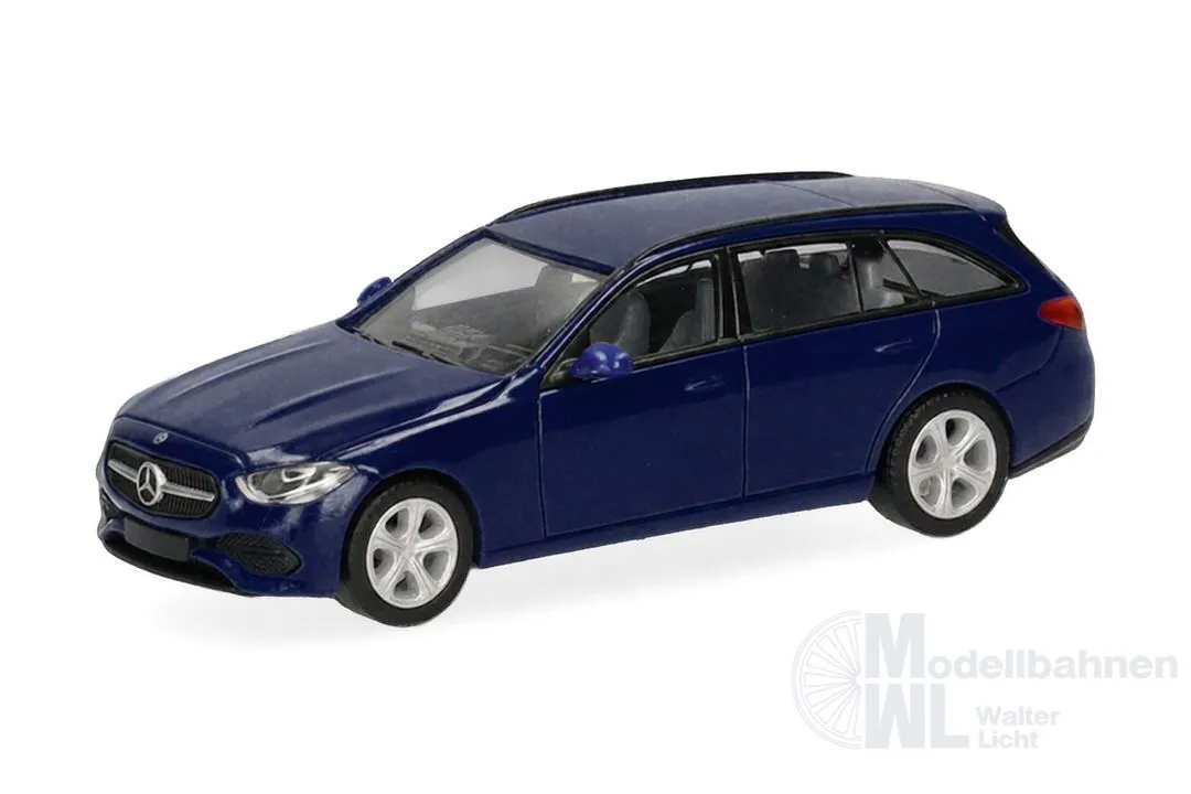 Herpa 421010-003 - Mercedes-Benz C-Klasse T-Modell, saphirblau H0 1:87