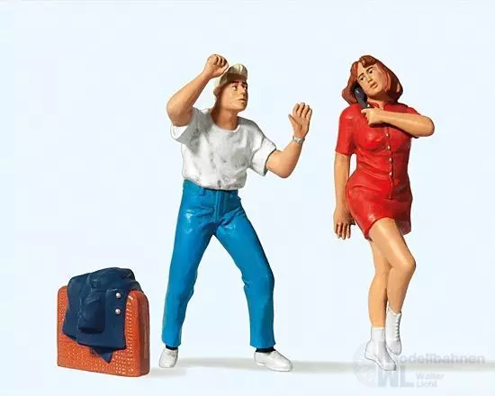 Preiser 45129 - Personen an der Telefonzelle Spur G