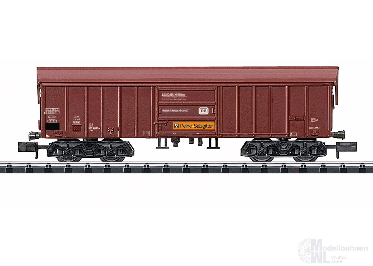 Trix 18951 - Güterwagen ged. DB Ep.IV Schwenkdachwagen N 1:160
