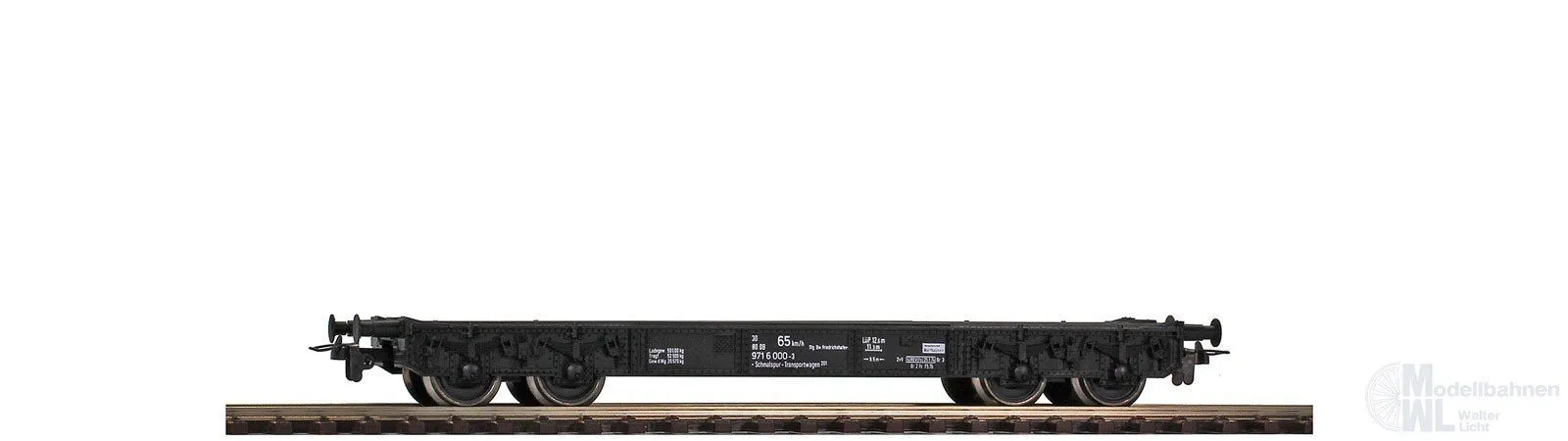 Bemo 2601860 - Tragwagen DR Ep.III 84-31-39 unbeladen H0/GL