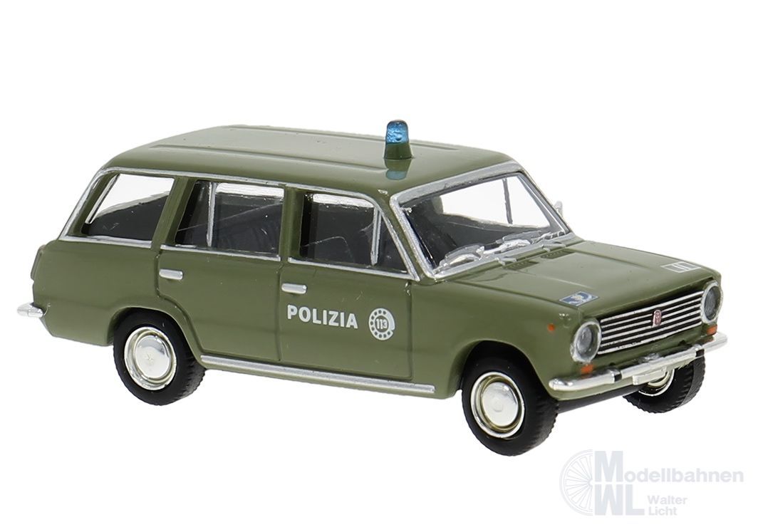Brekina 22428 - Fiat 124 Familiare der Polizia H0 1:87