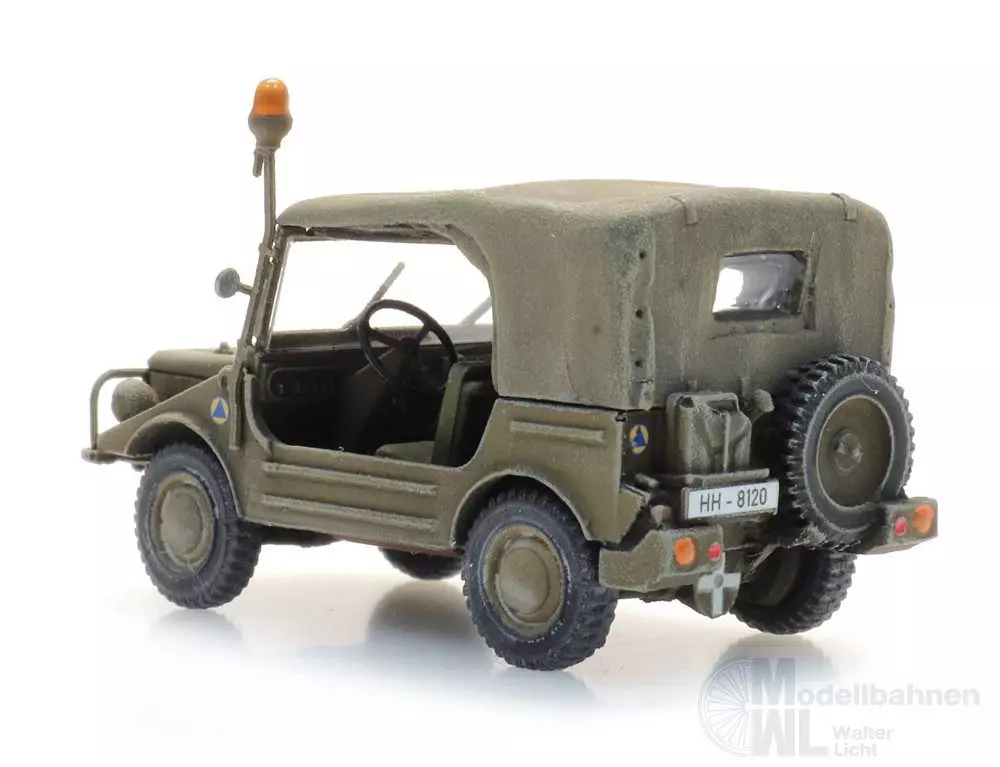 ARTITEC b.v. 6870447 - BRD DKW Munga F91/4 Zivil Schutz Fertigmodell H0 1:87