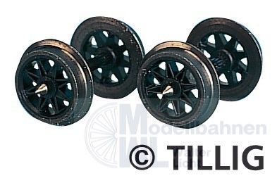 Tillig 08890 - Speichenradsatz beidseitig isoliert Beutel à 10 Stück H0m