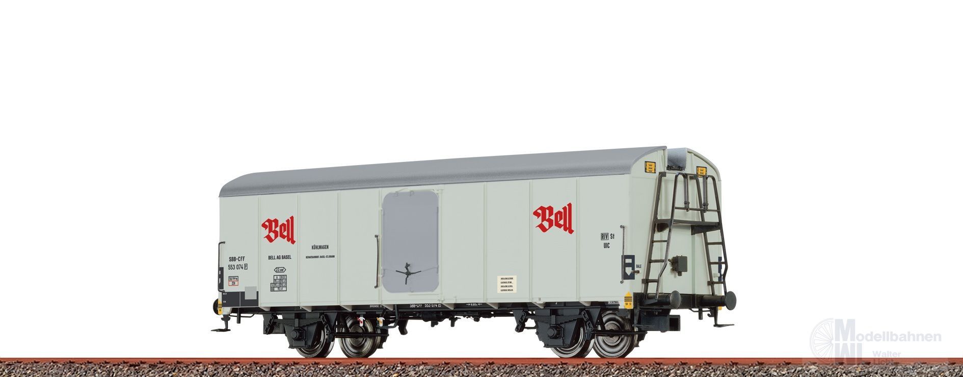 Brawa 50024 - Kühlwagen SBB Ep.III UIC Standard 1 Bell H0/GL