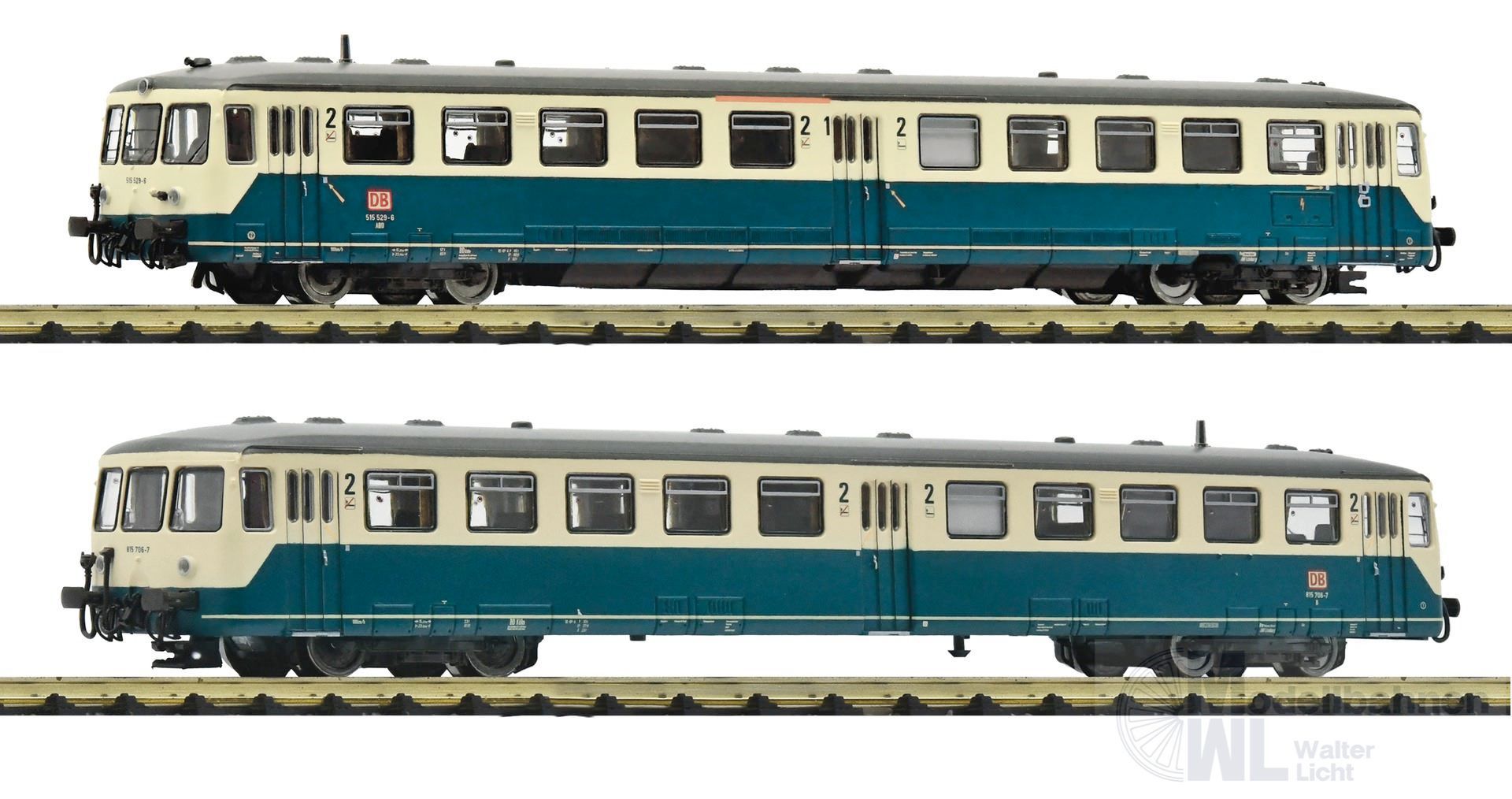 Fleischmann 740172 - Akku-Triebzug BR 515 529-6 DB Ep.V 2.tlg. N 1:160 Sound Fleischmann 740172 - Akku-Triebzug BR 515 529-6 DB Ep.V 2.tlg. N 1:160 Sound