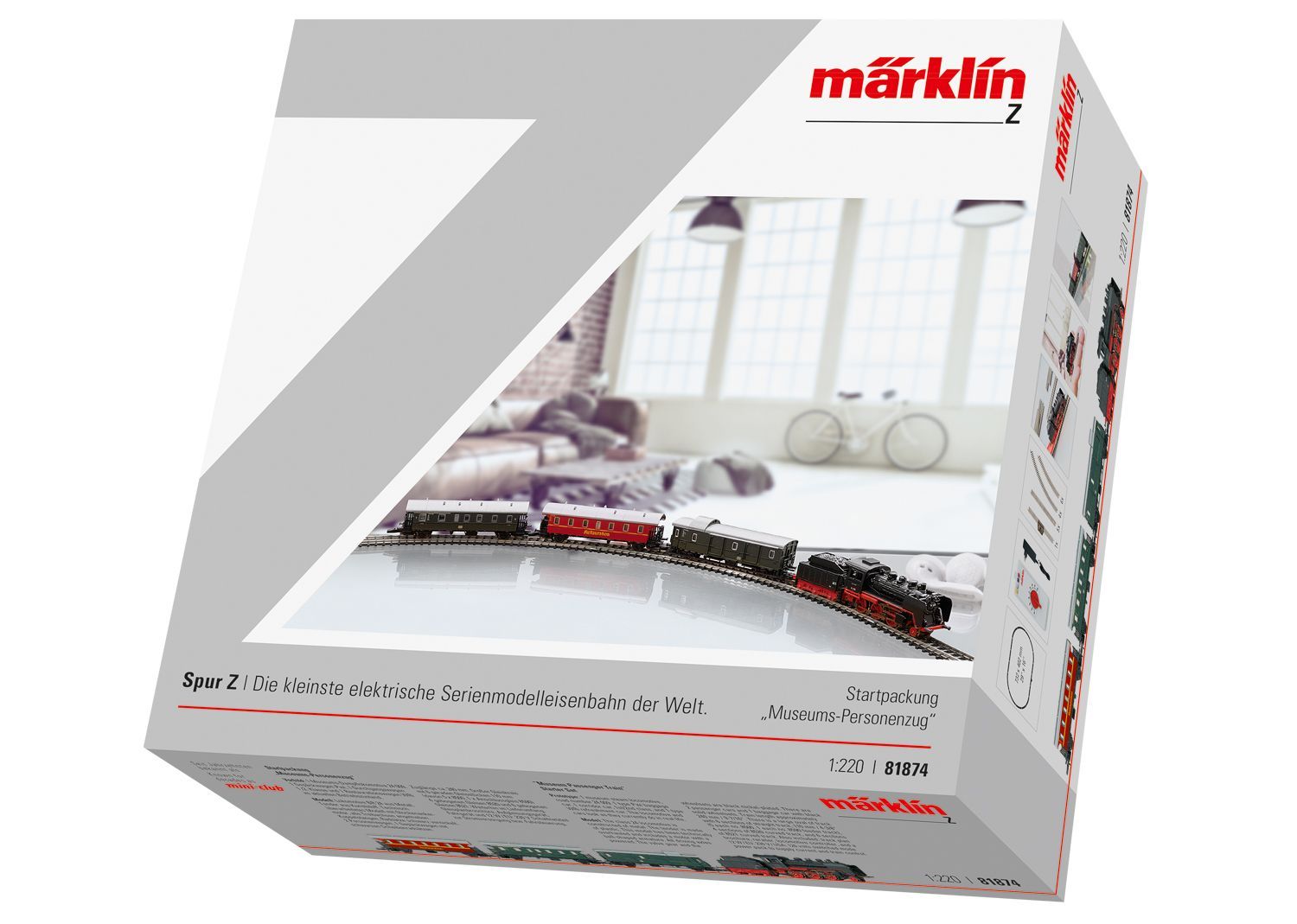 Märklin 81874 - Startset Museumszug Dampflok BR 24 DB Ep.IV Z 1:220