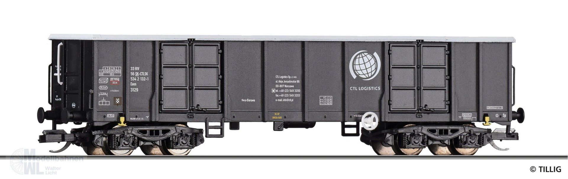 Tillig 18227 - Güterwagen offen CTL Logistics Ep.VI TT 1:120 Tillig 18227 - Güterwagen offen CTL Logistics Ep.VI TT 1:120
