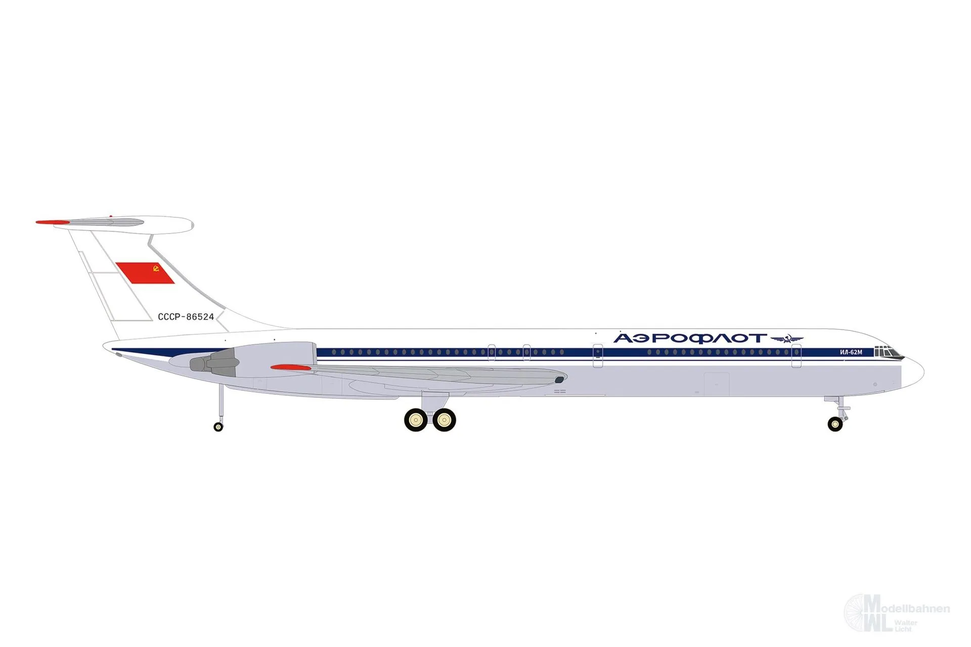 Herpa 573887 - Ilyushin IL-62M Aeroflot 1:500