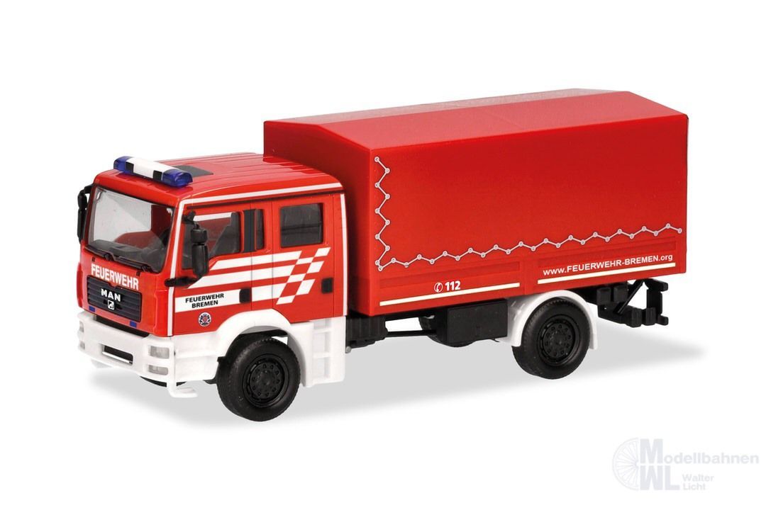 Herpa 098847 - MAN TGA M LKW Dekon FW Bremen H0 1:87 Herpa 098847 - MAN TGA M LKW Dekon FW Bremen H0 1:87