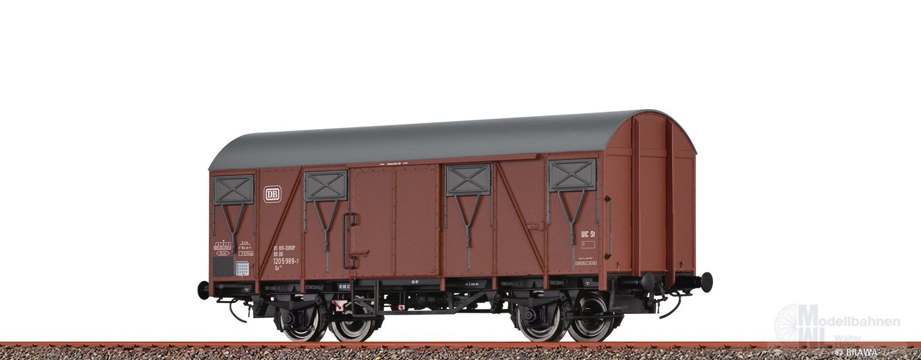 Brawa 50154 - Güterwagen ged. DB Ep.IV Gs210 H0/GL Brawa 50154 - Güterwagen ged. DB Ep.IV Gs210 H0/GL