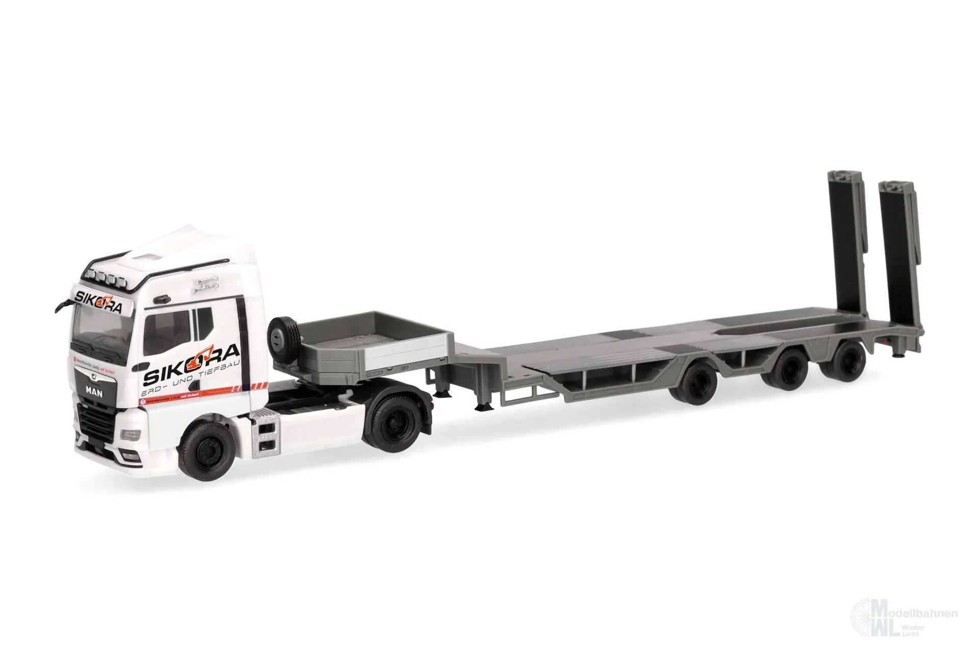 Herpa 320849 - MAN TGX GM Tieflade-Sattelzug Sikora H0 1:87