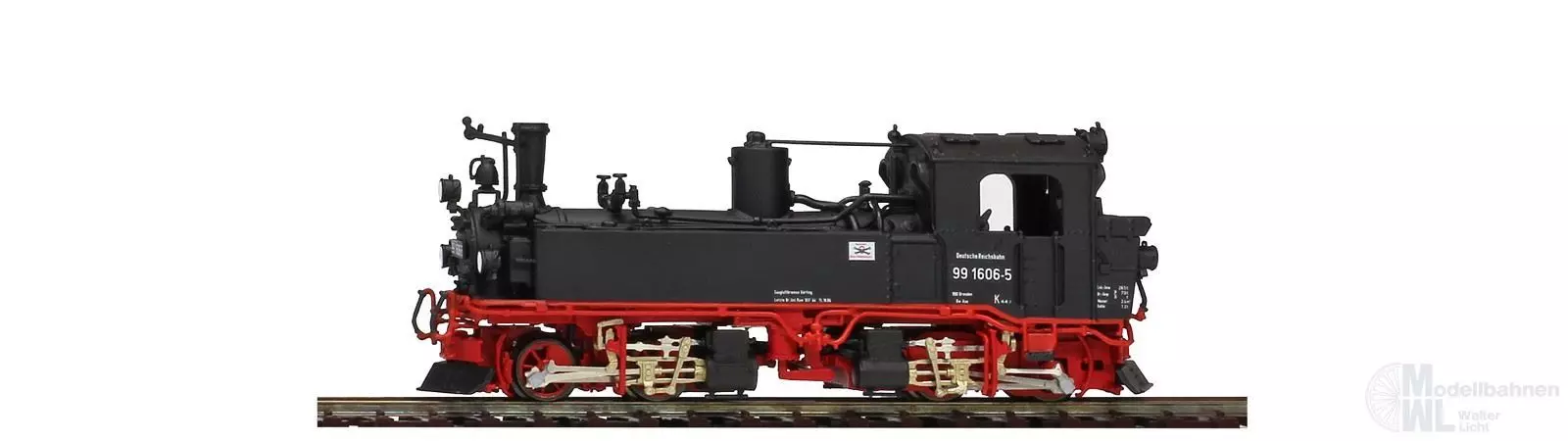 Bemo 1016861 - Dampflok BR 99 1606-5 DR Ep.IV Fertigmodell H0e