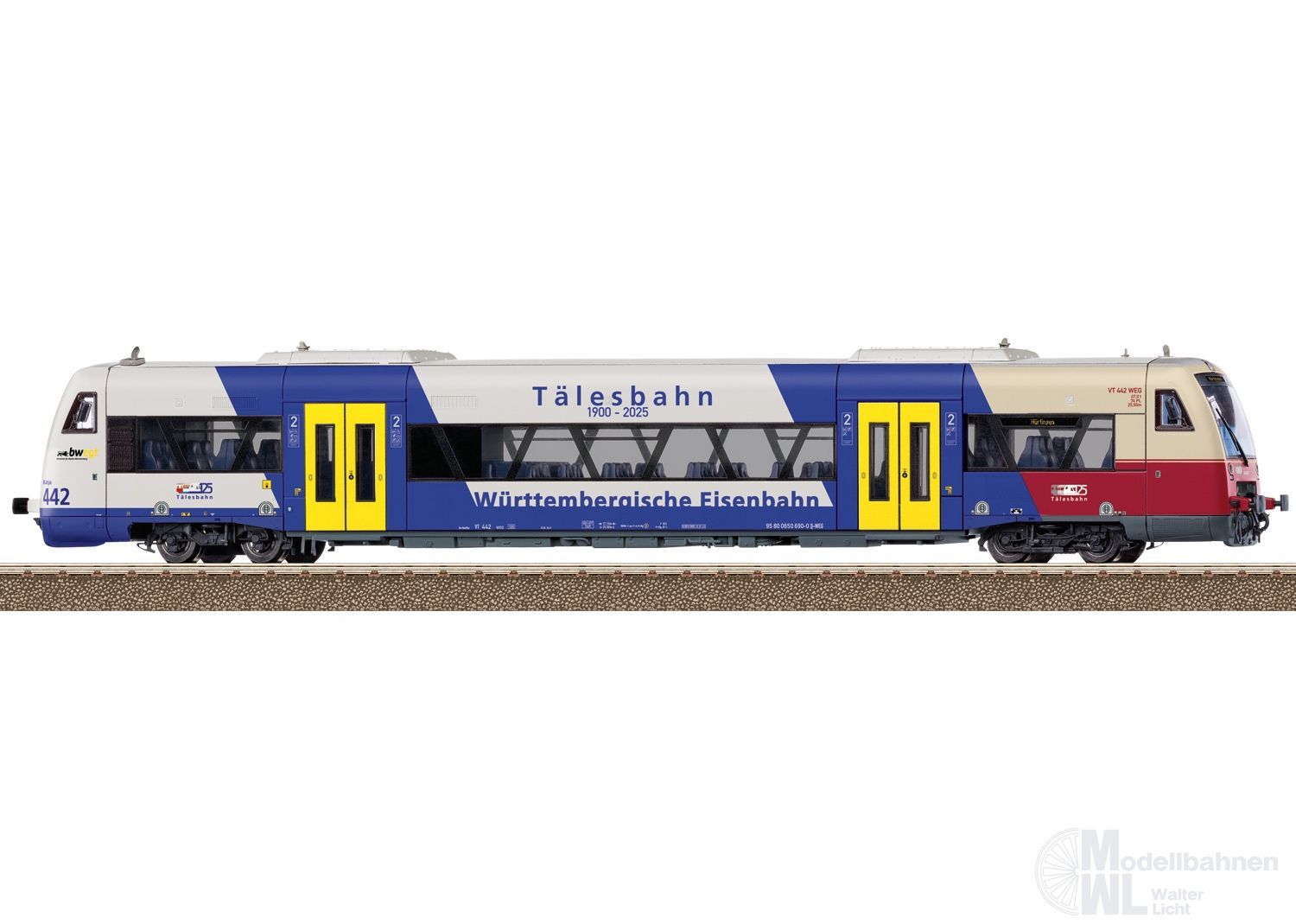 Trix 25971 - Dieseltriebwagen RS 1 BR 650 WEG Ep.VI H0/GL