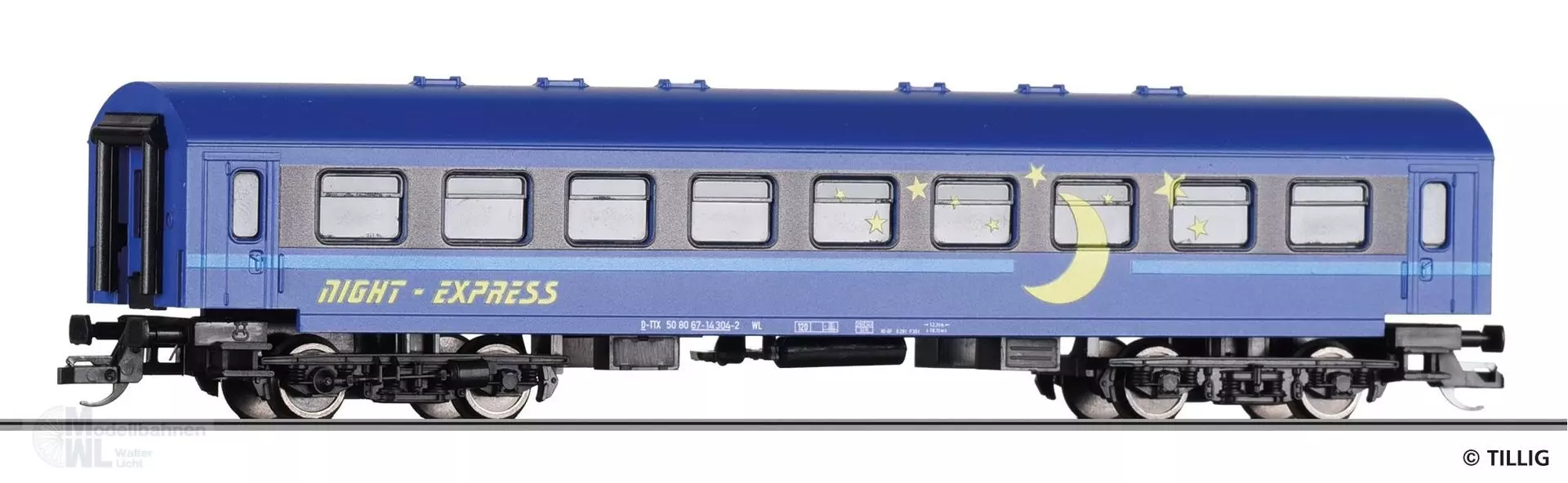Tillig 13192 - START-Schlafwagen TT-Express Ep.VI TT 1:120