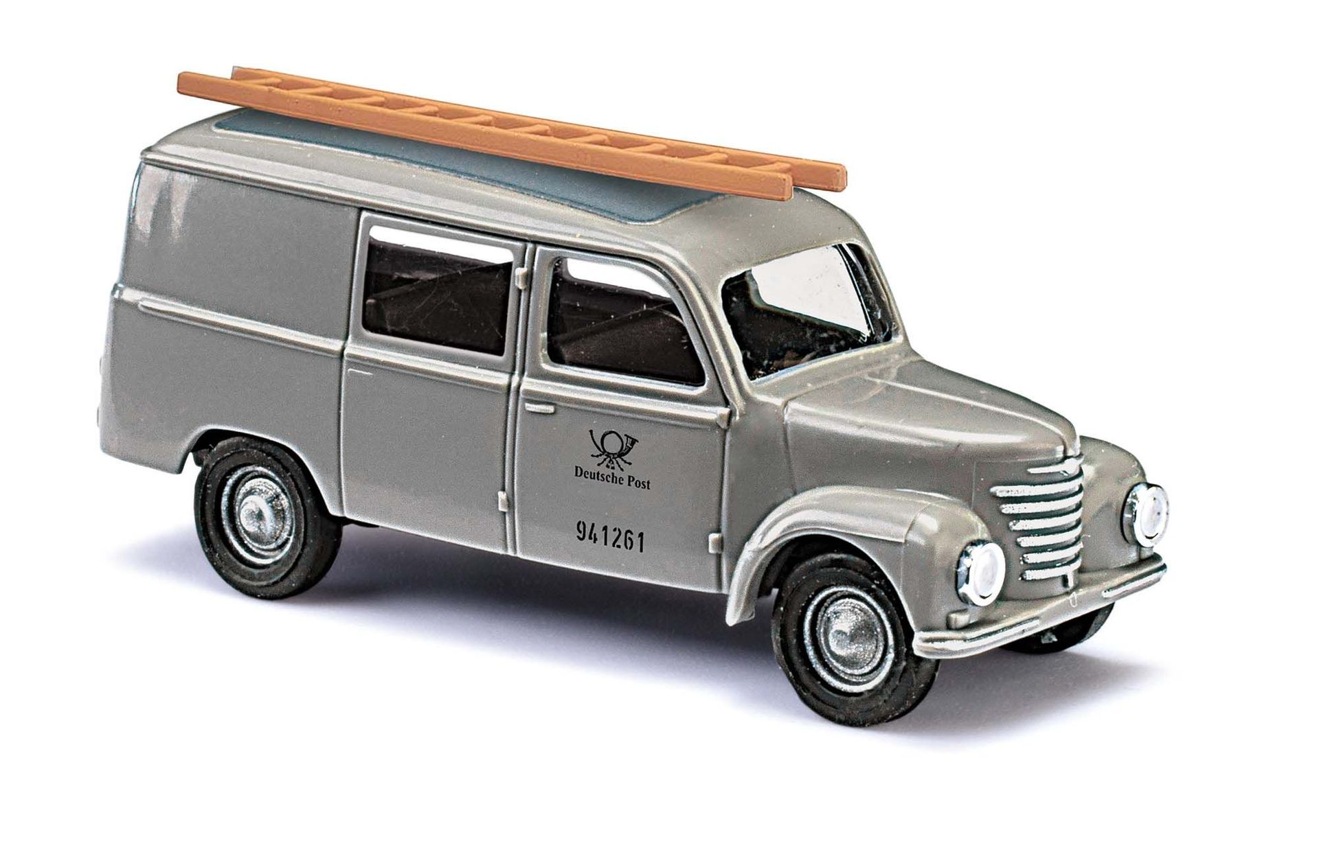 Busch 8666 - Framo Halbbus graue Post TT 1:120 Busch 8666 - Framo Halbbus graue Post TT 1:120